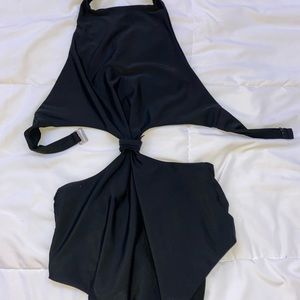 black one piece bathing suit from aerie!